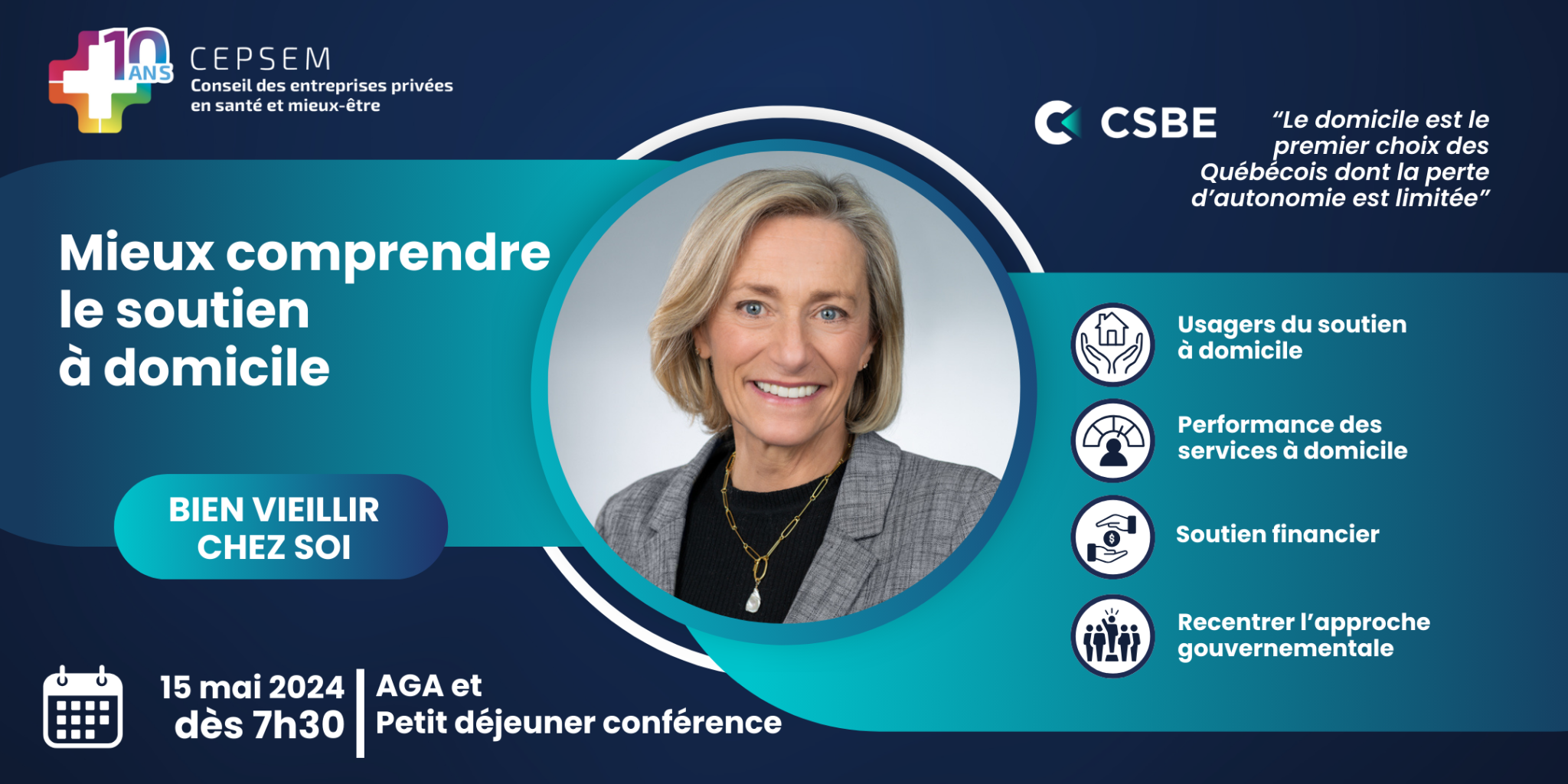 AGA 2024 et Présentation du CSBE Petit déjeuner conférence CEPSEM